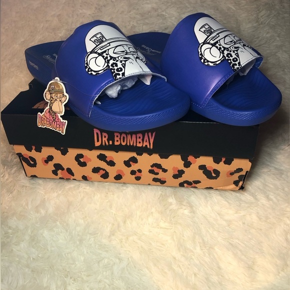 Skechers Snoop Dog Dr Bombays Mens Blue Slide Sandals size 9 & 10 NWT - Picture 11 of 16